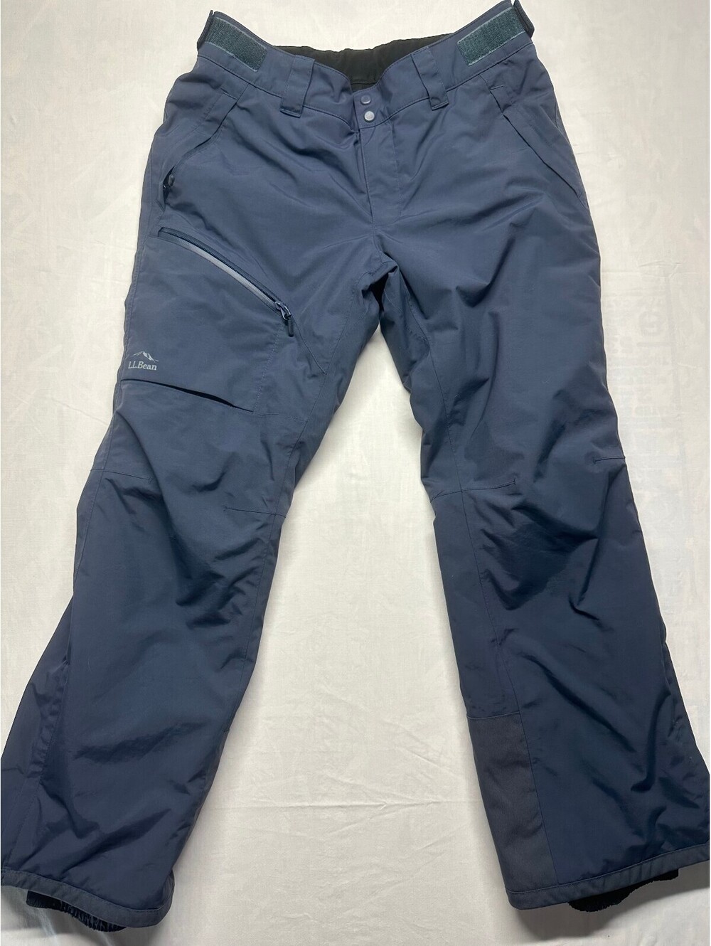 L.L. Bean Men's Wildcat Waterproof Insulated Snow Pants Navy Med Short EUC